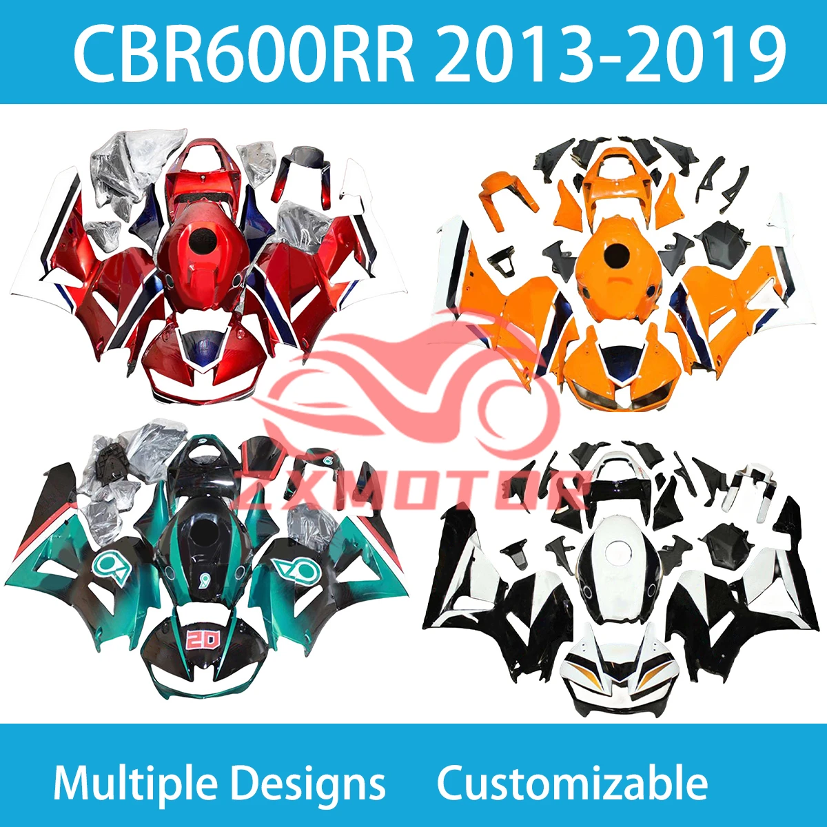 Motorcycle Full Body Parts Fairing Kit CBR600RR 2013 2014 2015 2016 2017 2018 2019 ABS Fairings for HONDA CBR 600RR 13-19