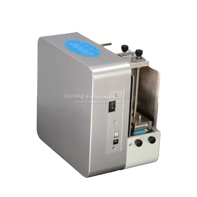 LY 600F الرقمية آلة الصحافة احباط الساخنة الشاي الحاضر أكياس طابعة الصحافة الحرارة عرض خاص 55 مللي متر طباعة للجلود بولي كلوريد الفينيل ورق مقوى