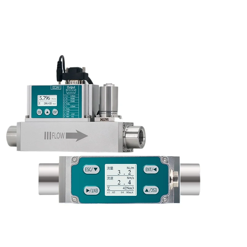 Flow Meter Thermal Micro Gas Mass Flow Meter Gas Measurement Compressed Air ME Control Valve