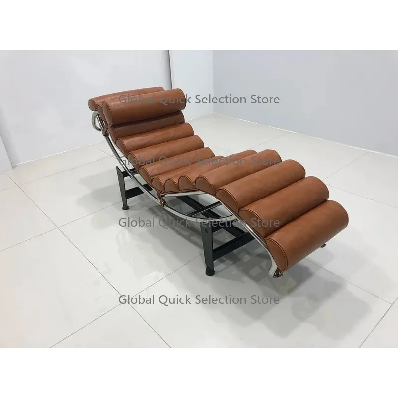LC4 recliner leisure furniture designer stainless steel balcony leisure sofa Le Corbusier view 4