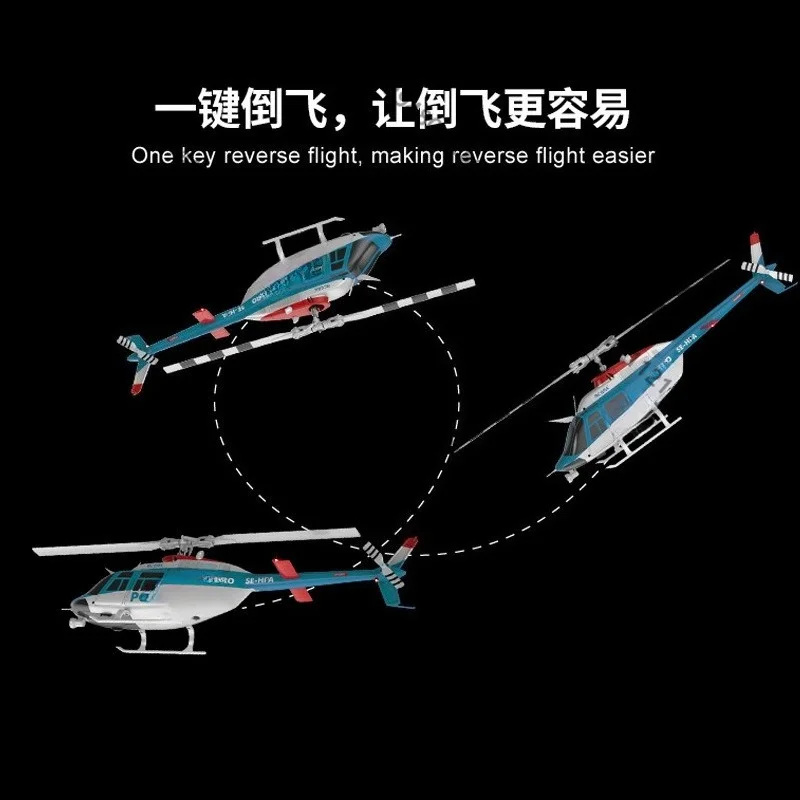 C138Pro 6CH Brushless Stunt RC Helicopter 2.4G Simulation Rotorcraft 33cm 126g Adult Hobby Aircraft