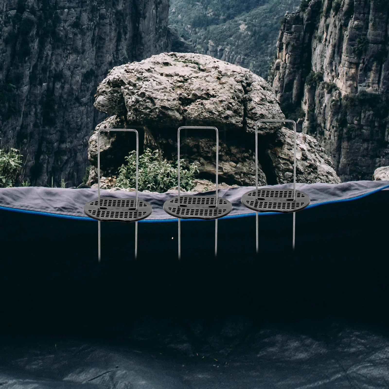 

1Set U-Shaped Fixing Nail Iron Garden Peg Durable Ground Stakes Turf Nails Rust-Proof Lawn Fence Gardening Supplies