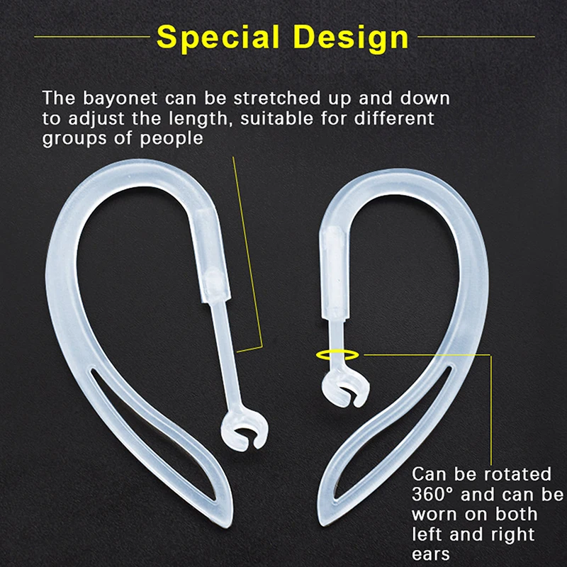 Bluetooth Earphone Silicone Earhook For Airpods 1/2 Earpods Loop Clip Headset Ear Hook Replacement Headphone Accessories