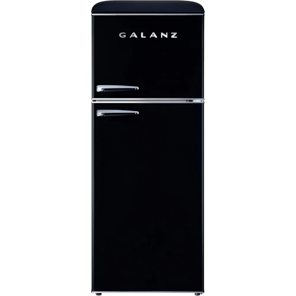 00000 with Top Freezer Frost Free, Dual Door Fridge, Adjustable Electrical Thermostat Control, 10 cu ft, Black