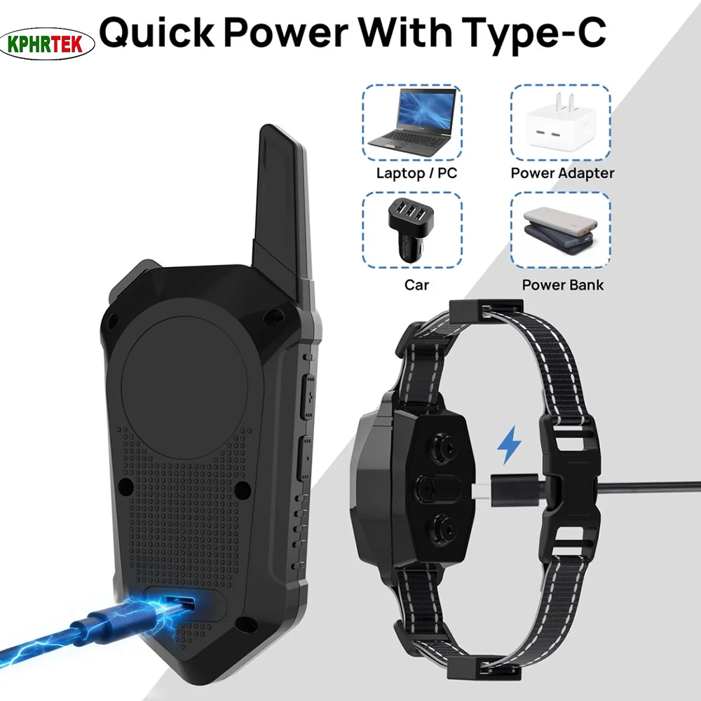 10 PCs T820 Pro Waterproof Wireless Dog Fence Containment System and Training Collar for Medium Large Dog