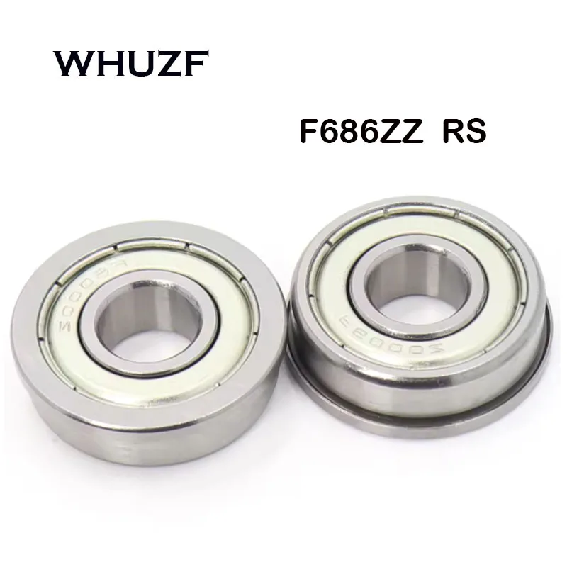подшипники маленькие F686 F686ZZ 6x13x5mm ABEC-7 Deep Groove Bearings For Printer Motor Bore Shielded Flange Miniature Bearing