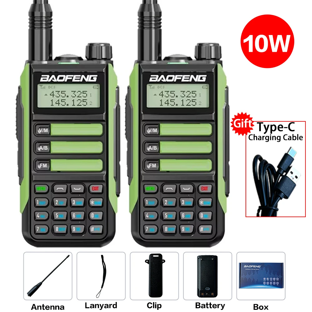 

2PCS NEW Baofeng UV 16 Max V2 High Power Upgraded Of UV9R UV5R Walkie Talkie IP68 Waterproof 50KM Long Range Dual Band Ham Radio