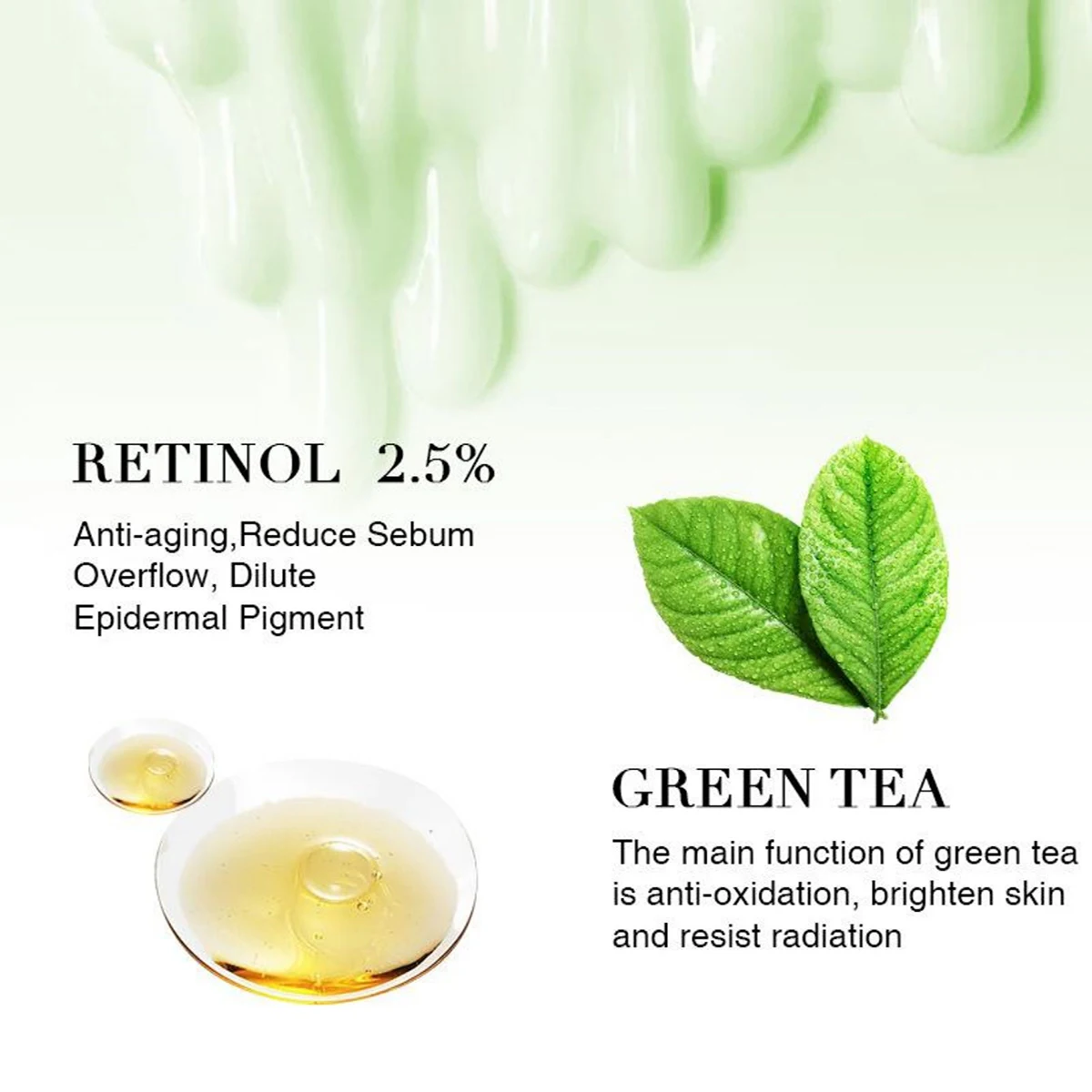 Retinol Cream Nourishing Refreshing crema para manchas de la cara คอลลาเจนครีมบํารุงผิวหน้าครีมไวท์เทนนิ่ง