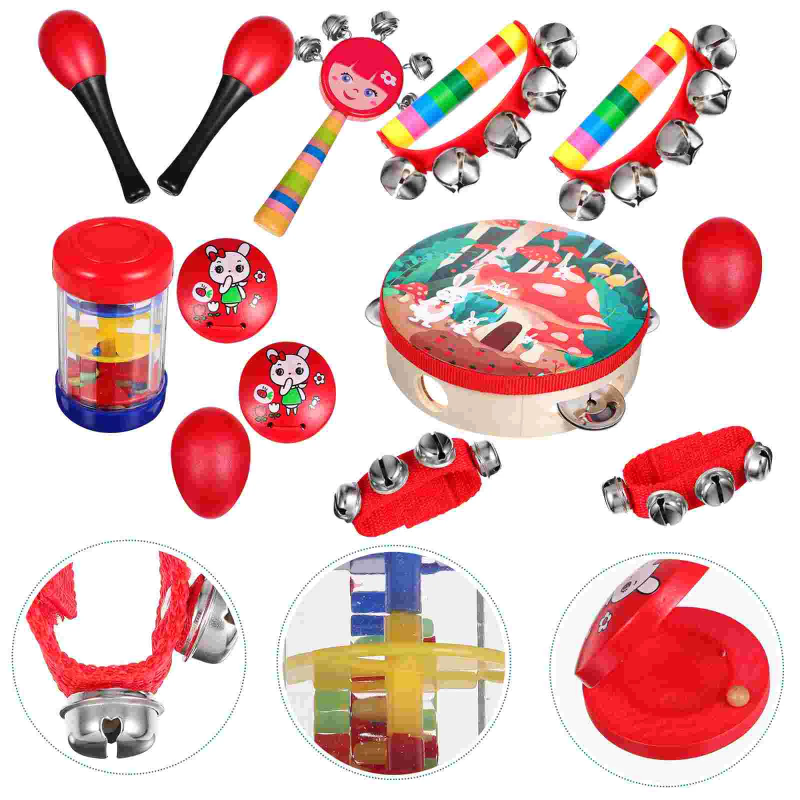 

13 Pcs Musical Instrument Set Toddler Percussion Instruments Maracas for Kids Toys Toddlers Baby Boy