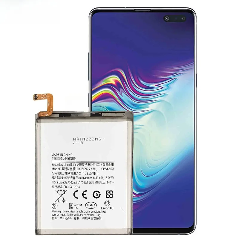 New EB-BG977ABU Mobile Phone Battery 3.85V 4500mAh For Samsung GALAXY S10 5G Version S10X Version SM-G977 G977B G977N G977T G977
