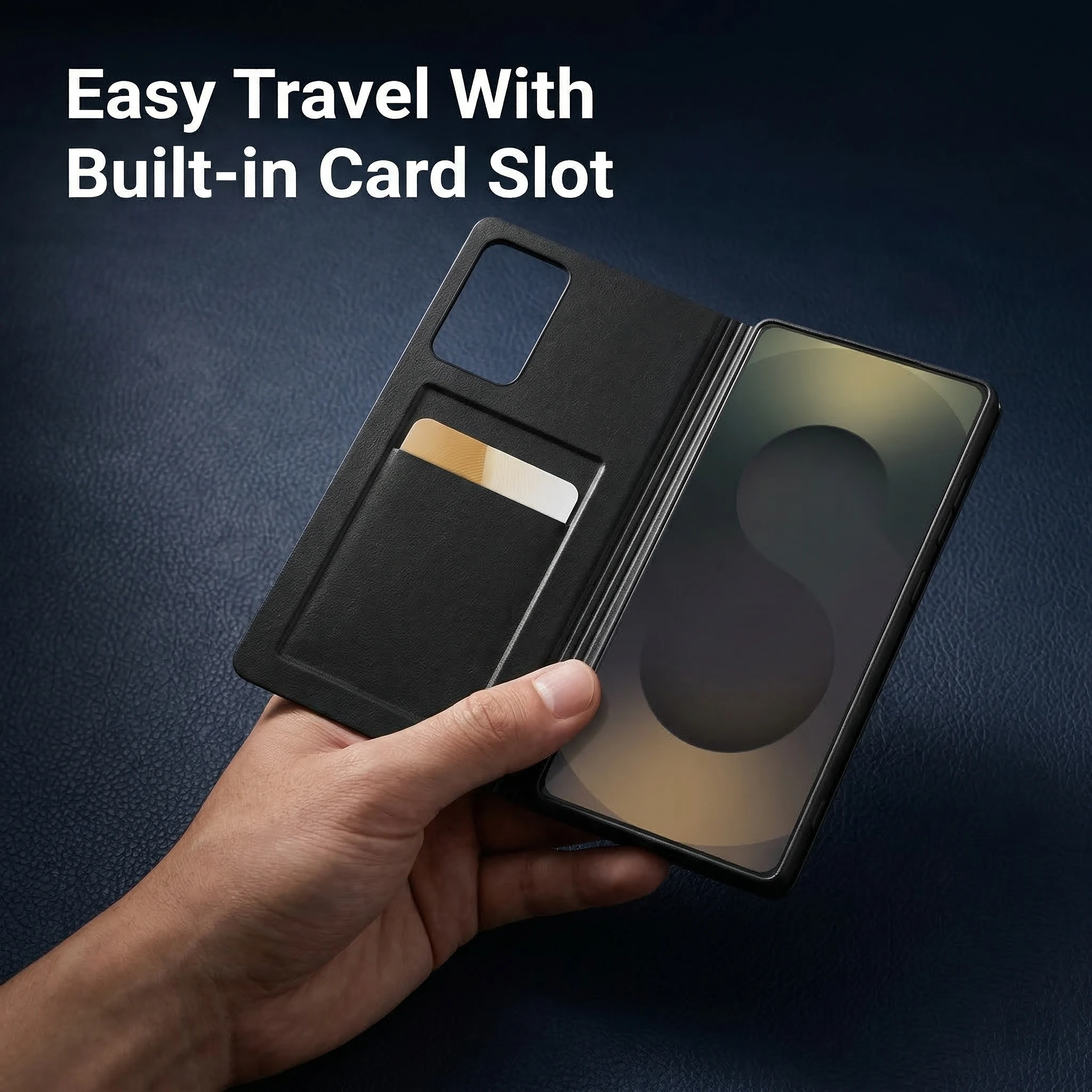 Étui en cuir à rabat avec fenê - Place Card Holder avis et prix