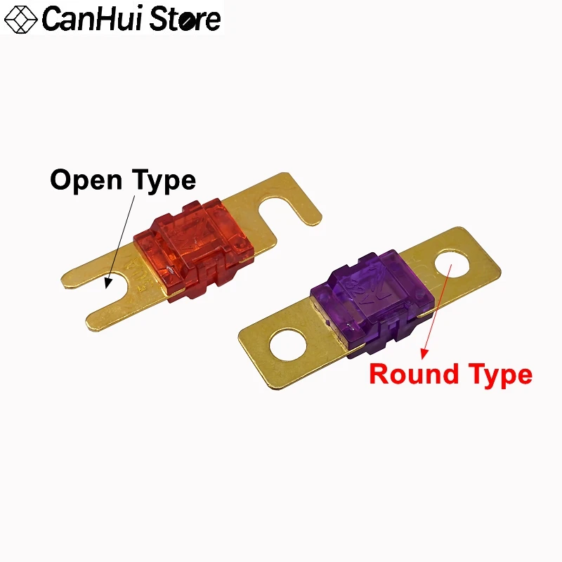 1-5pcs Mini 32V Auto Stereo Audio AFS Fuse 20A 30A 40A 50A 60A 70A 80A 100A 125A 150A 200A ANL Gold Plated Stud Car Fusibles