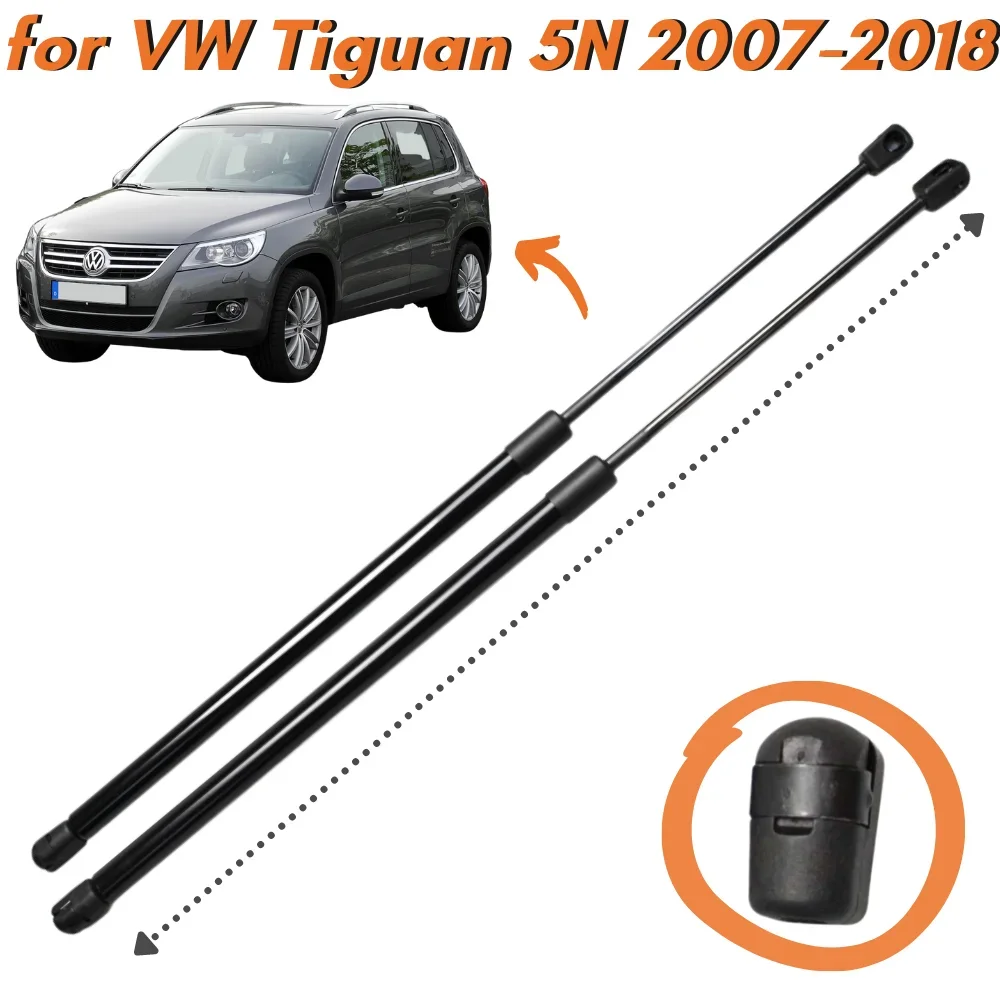 

Qty(2) Carbon Fiber Trunk Struts for Volkswagen Tiguan 5N 1st SUV 2007-2018 Rear Boot Tailgate Lift Supports Gas Spring Shocks