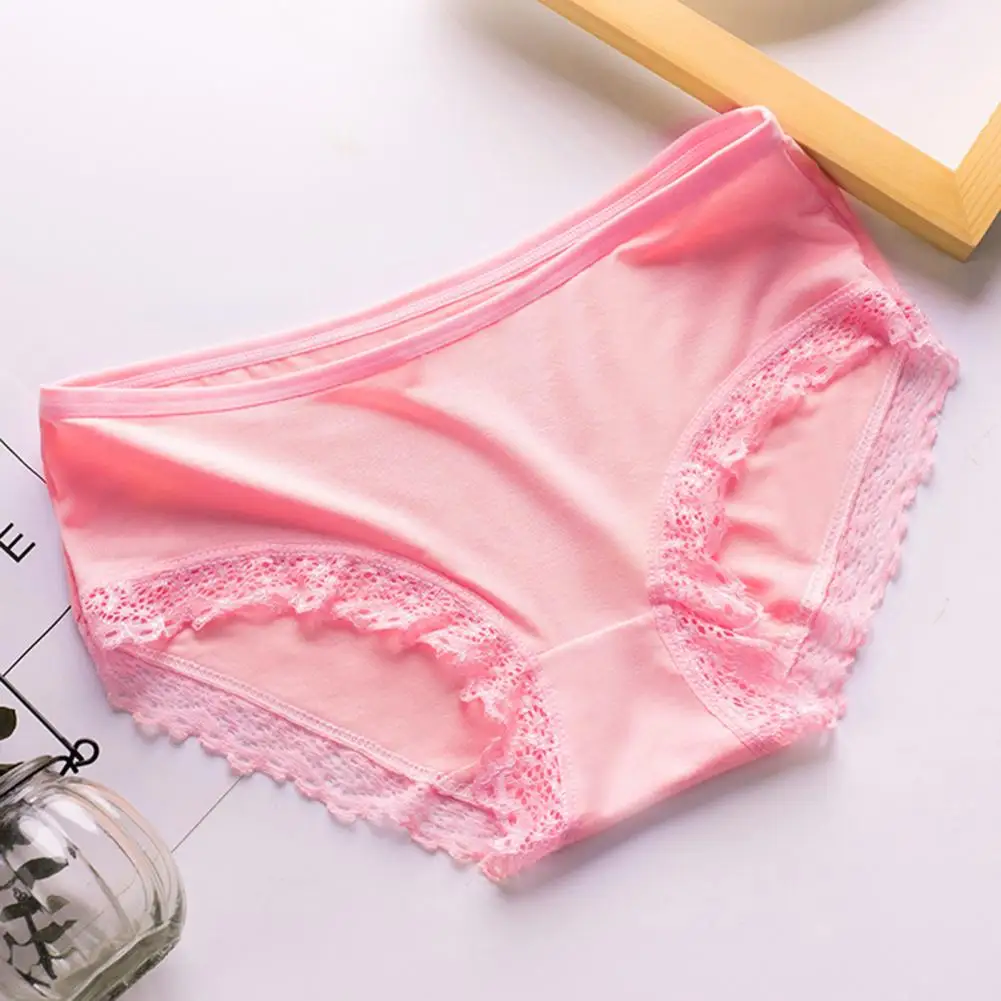 Women Lace Underwear Breathable Lace Undergarments Soft Lace Women's Underpants with Moisture-wicking Technology