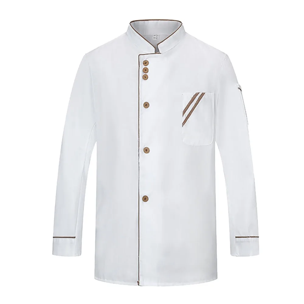 

New White Chef Uniform Short Long Sleeve Unisex Work Uniform Breathable Chef Dress Hotel