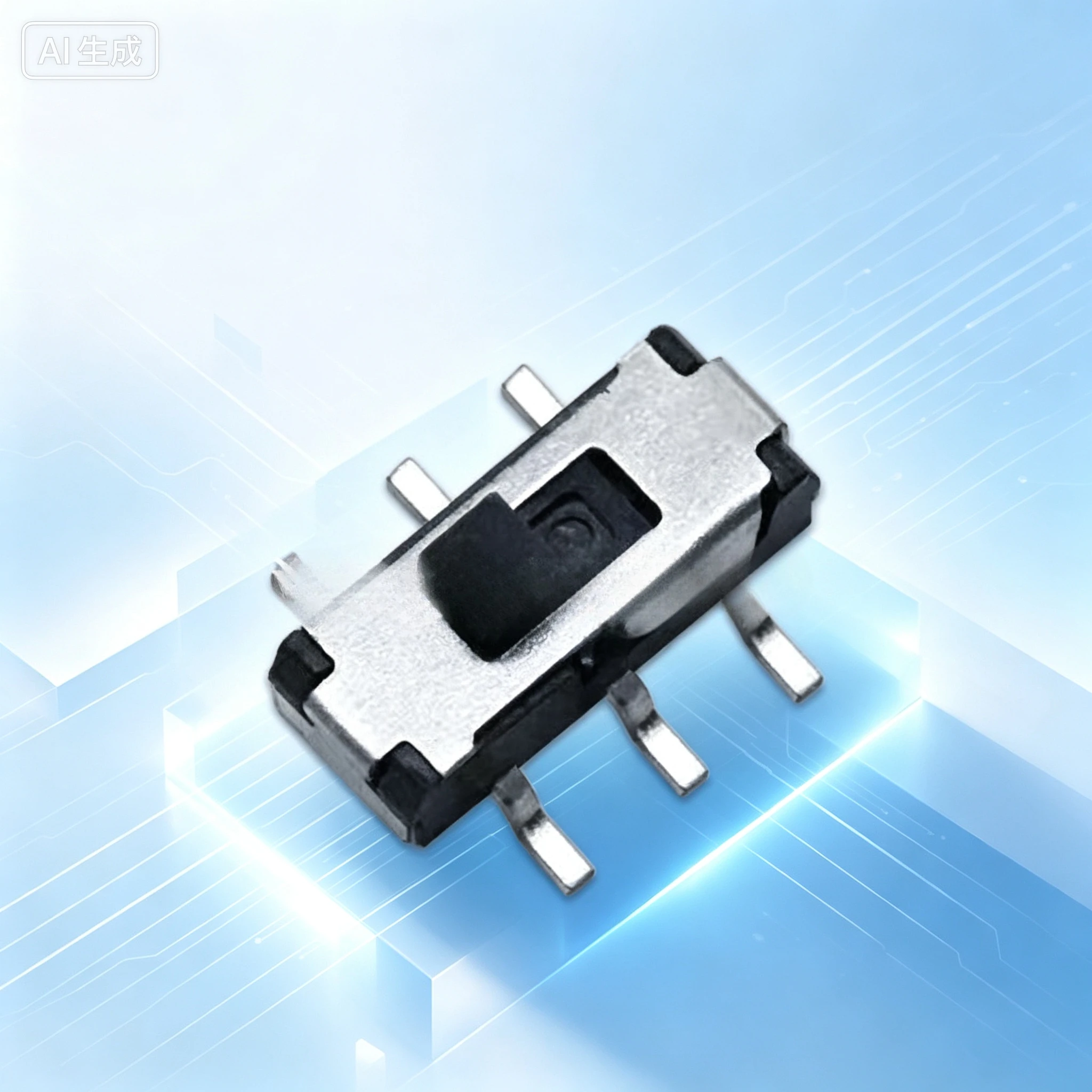 for MST-22D18 6Pin SMD Slide Switch, 2-Position Vertical, Handle Height 2/3/4mm, DVD Power Switch  100pcs
