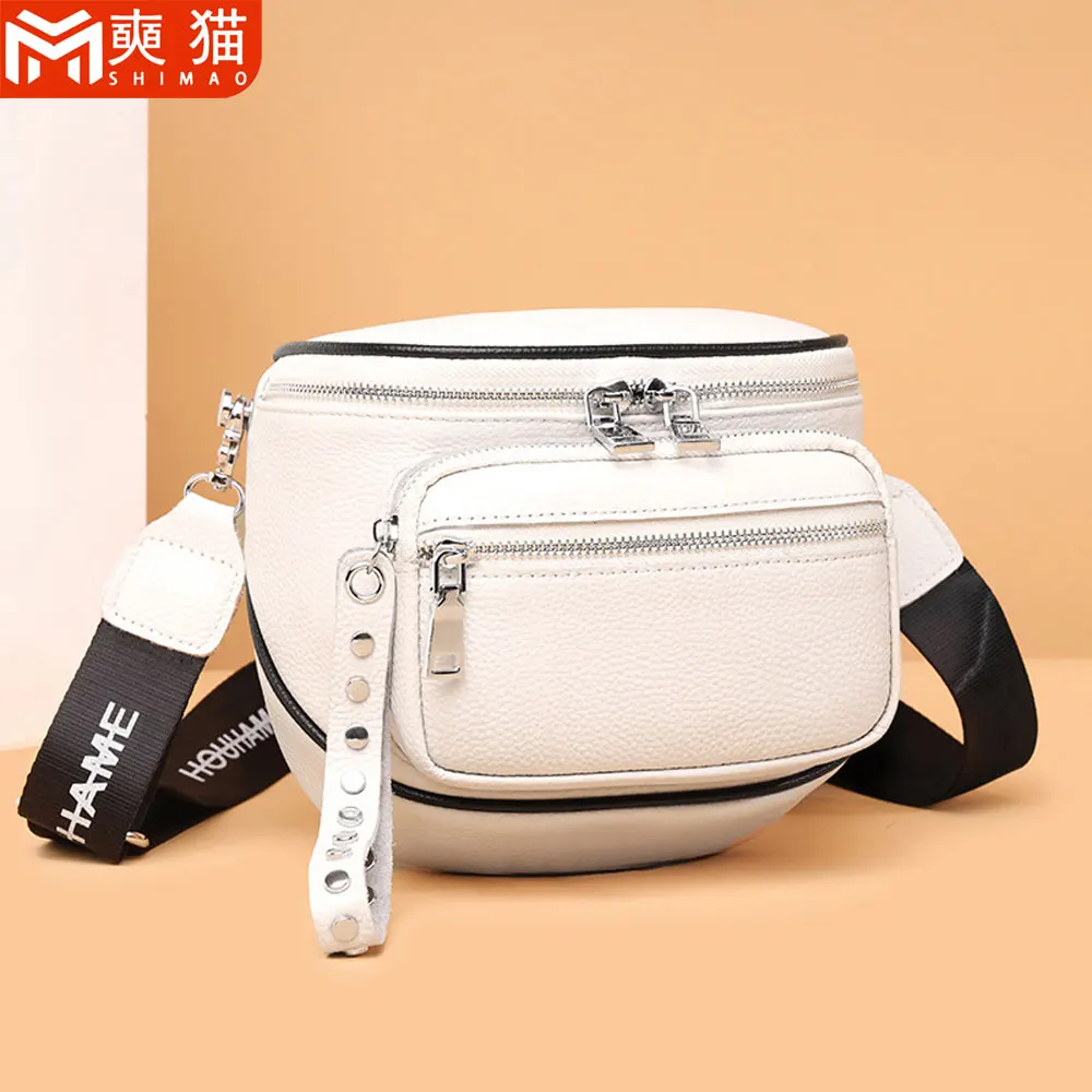 

Elegant Genuine Leather Crossbody Bags For Woman Girls Classic Vintage Women's Messenger Bag Luxury Ladies Cowhide Shoulder Bags
