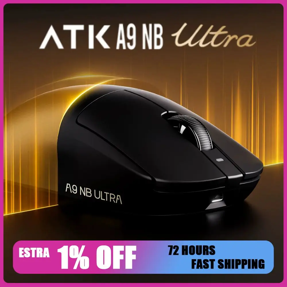 ATK Dragonfly A9 NB Ultra Wireless Mouse PAW 3950Ultra 8000HZ Gaming Mouse 750IPS  Low Latency Lightweight Mouse Pc Accessories
