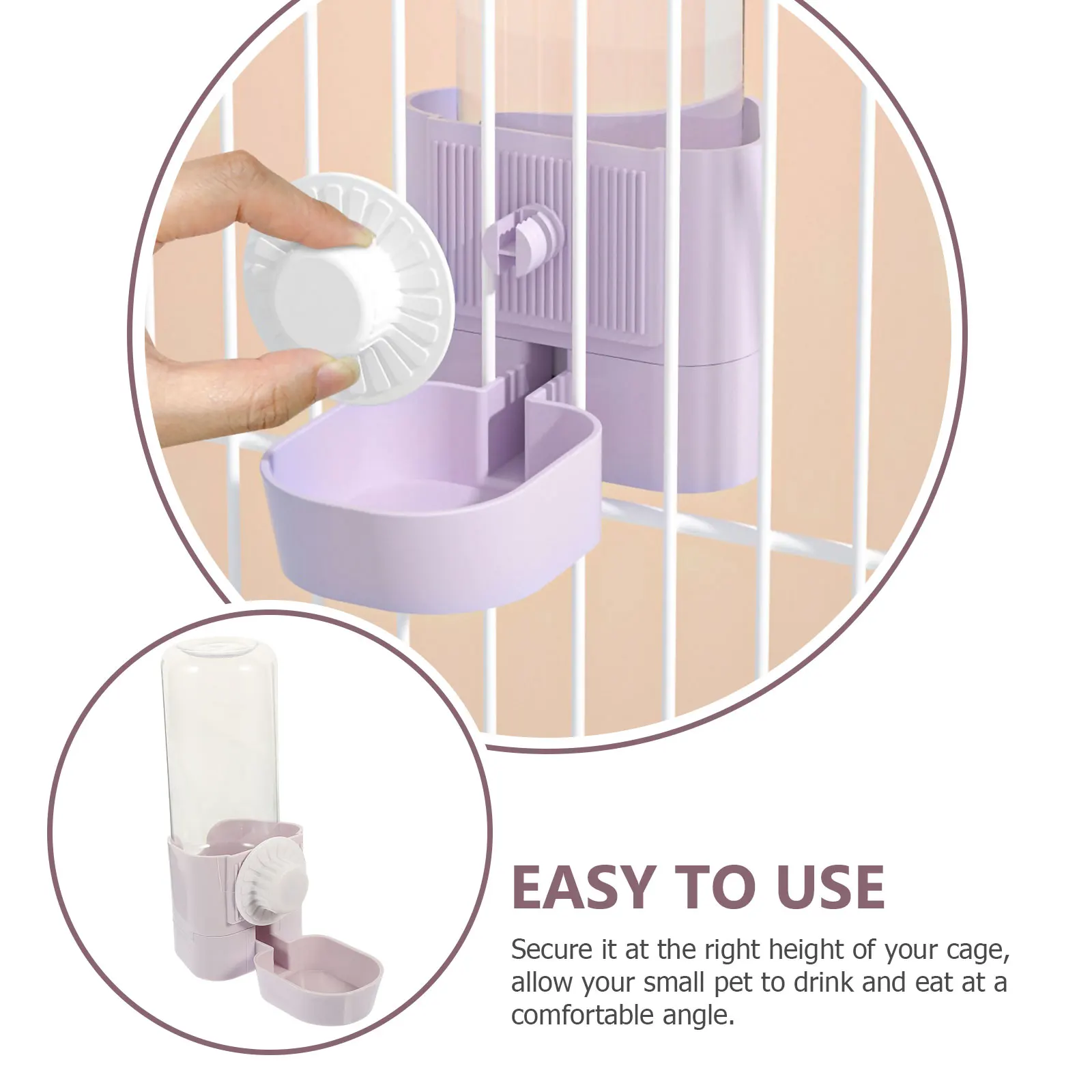 

Rabbit Drinker Water Dispenser for Rabbits Pet Hanging Feeder Food Small Hamster Bottle Animal