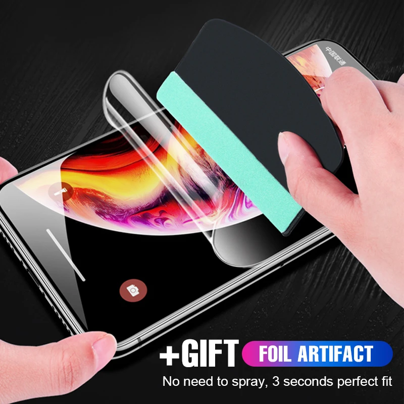 Screen Hydrogel Film For IPhoneX 6 6s 7 8 Plus XR XS Max Full Protective Film For IPhone6 6s 8 7 Plus X XR XS Max Protector Film