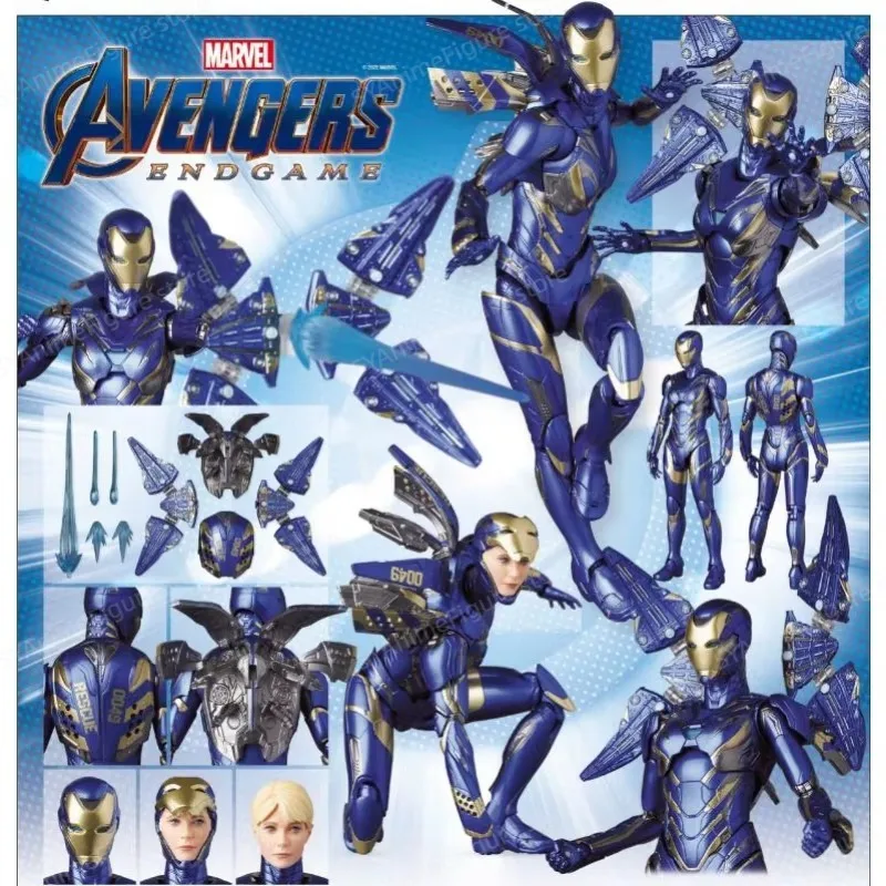 In-stock MAFEX 184 Iron Man Rescue Armor Pepper Potts Avengers Endgame Action Figure Collectible Gift