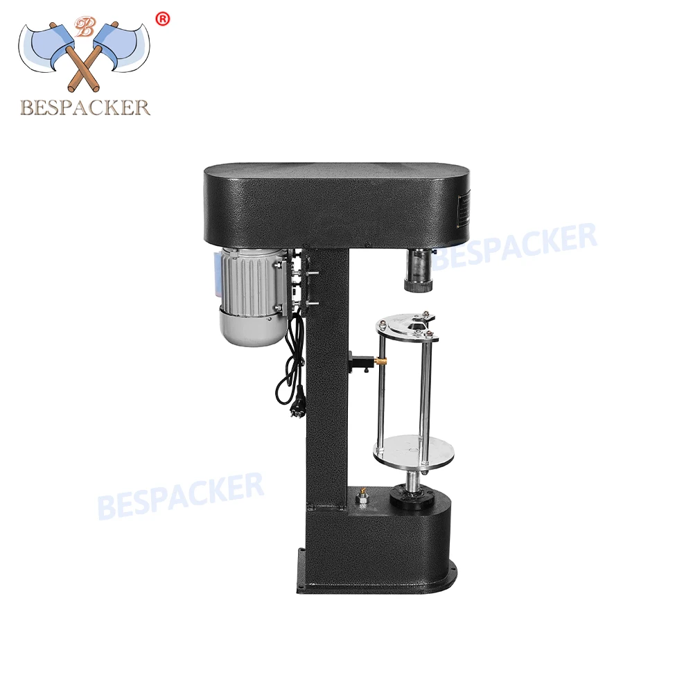 Bespacker DK-50/P Desktop Semi-Automatic Mineral Water Beverage Juice Plastic Round Bottle Capping Machine