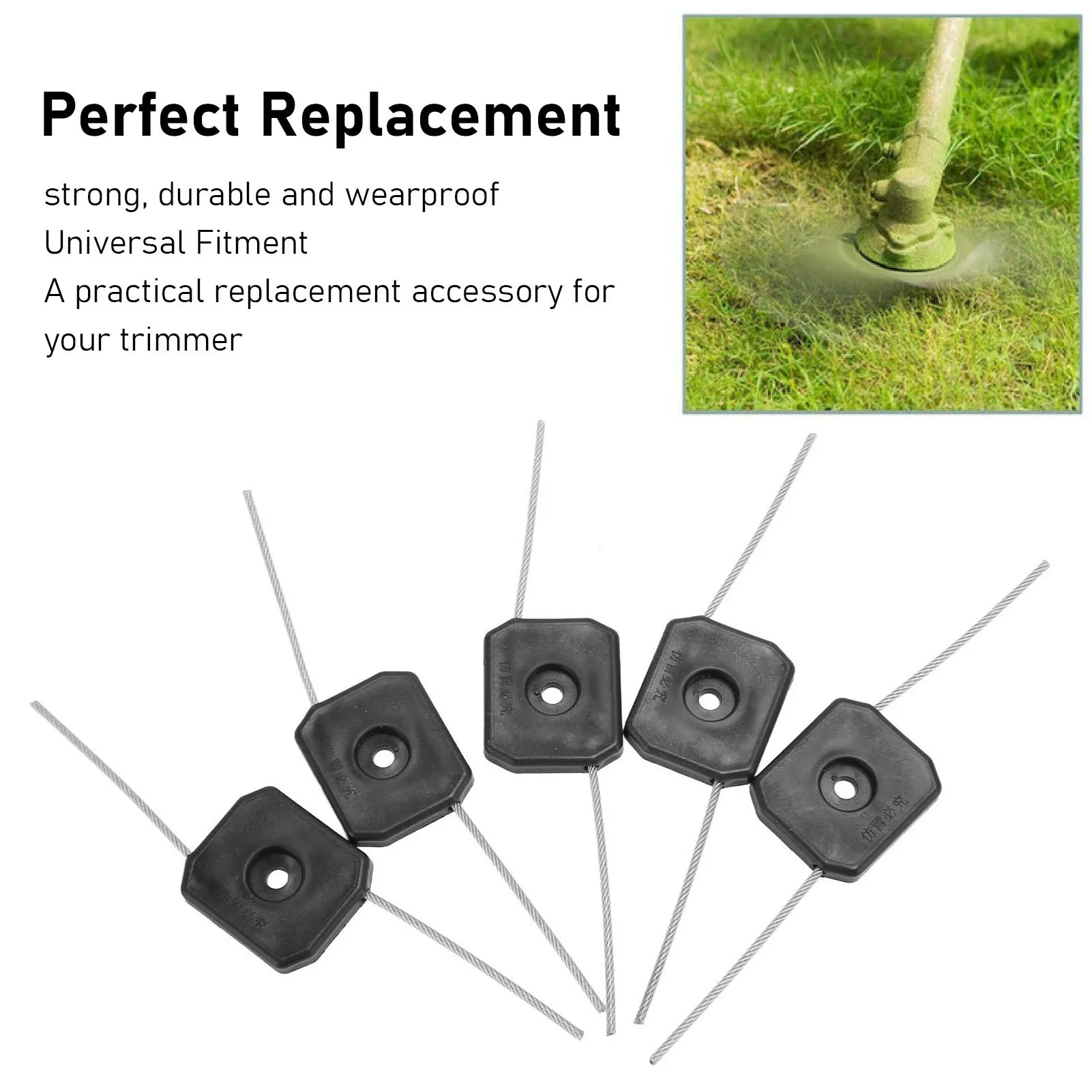 5pcs Trimmer Head Replacement String Trimmer Head 150mm Trimmer Line Garden Tool Accessories Grass Trimmer Heads Replacement