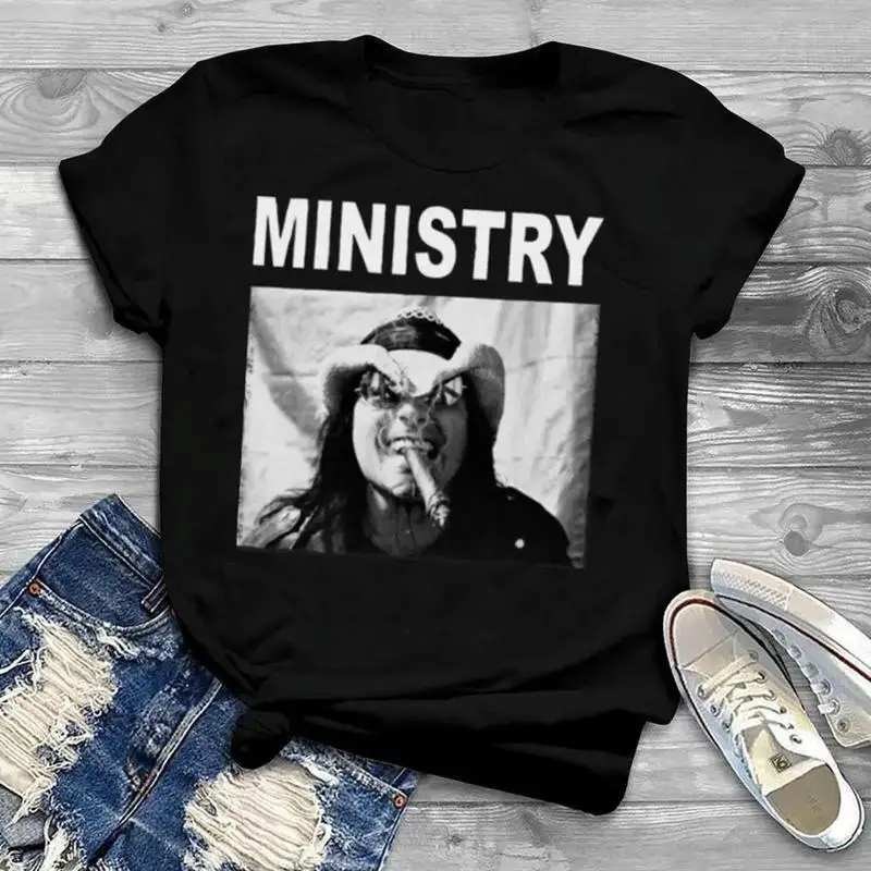 Ministry band T-shirt black Unisex tee All sizes S-5Xl