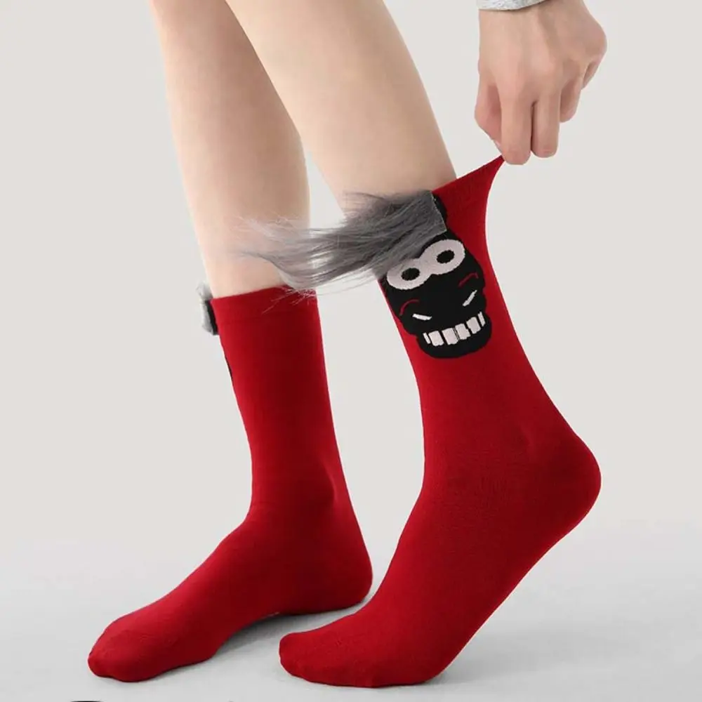 

Comfortable Cotton New Year Socks Winter Autumn Mid Calf Year of The Horse Socks Funny Cartoon Zodiac Year Socks Gift