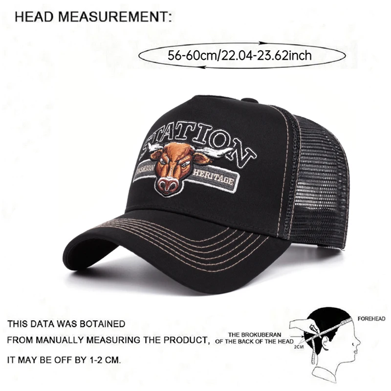 2025 Personalized New STATION Men's Trendy Truck Hat Street Skateboarding Hat Hip Hop Hat Women's Sunshade Baseball Hat Mesh Hat