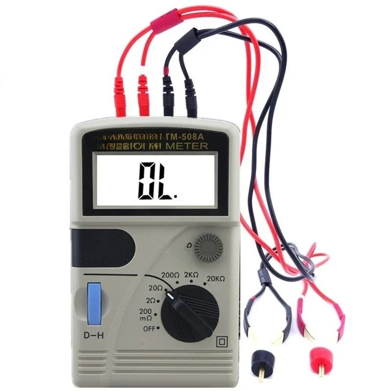 Ohmmeter TM-508A Four-wire Low Resistance Tester Millimeter Ohmmeter YF509/510/520