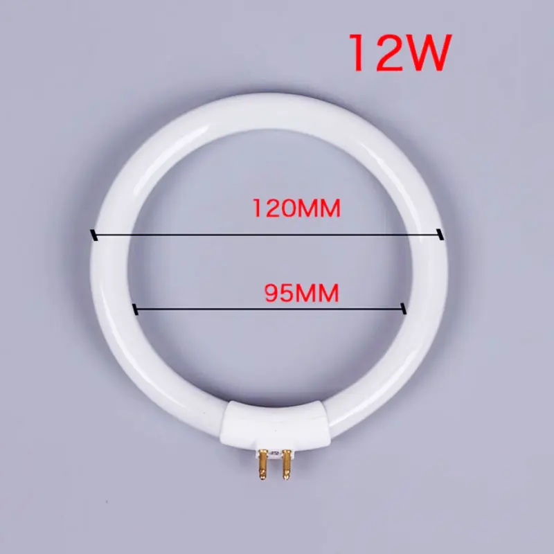 12W Fluoreszierende Ringlampe 120mm T4-Röhre für Kleine Schreibtischlampe/ Lupe Ringlicht