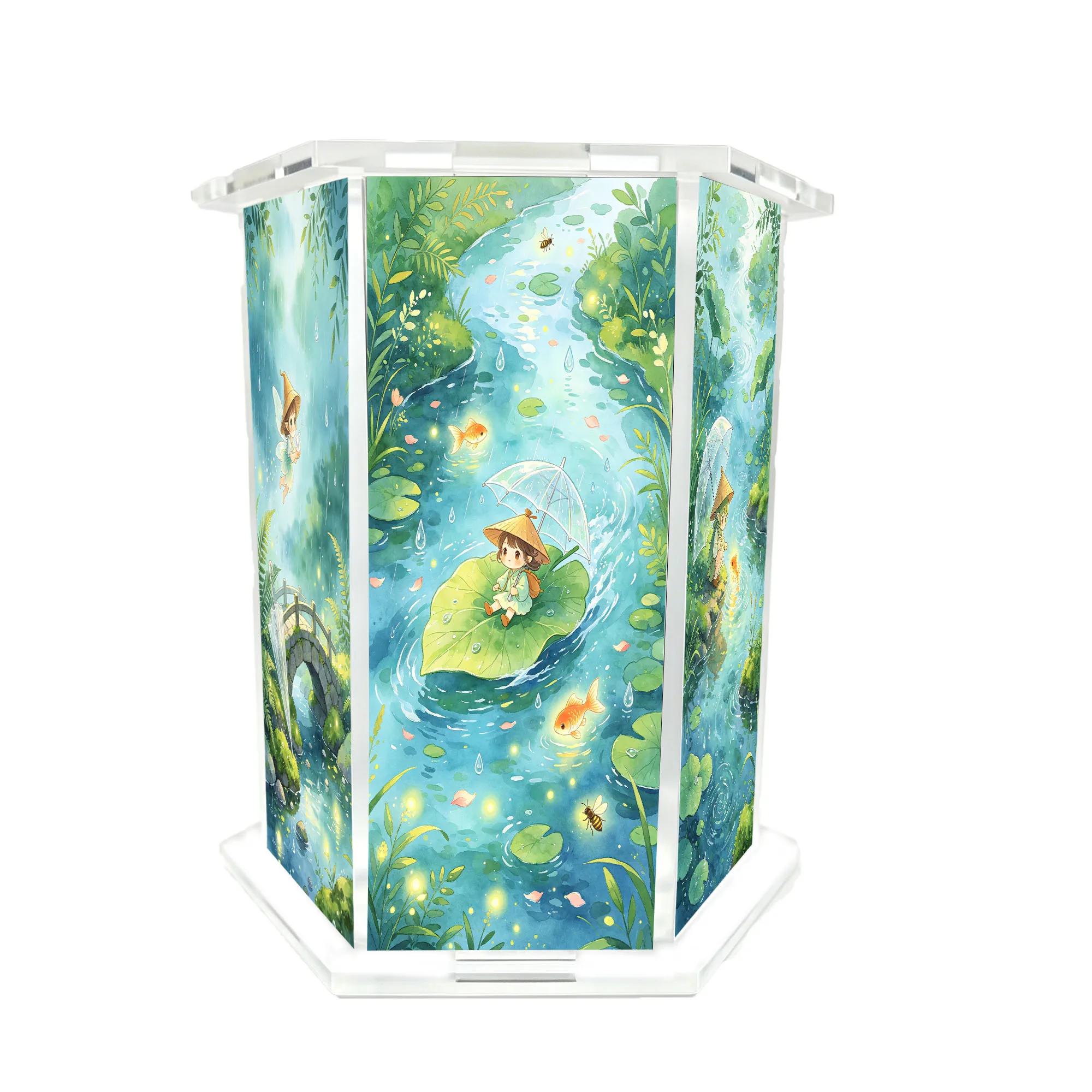 1PC Rainy Elf Pen Holder by the Stream, Suitable for Giving to Family, Friends, and Colleagues