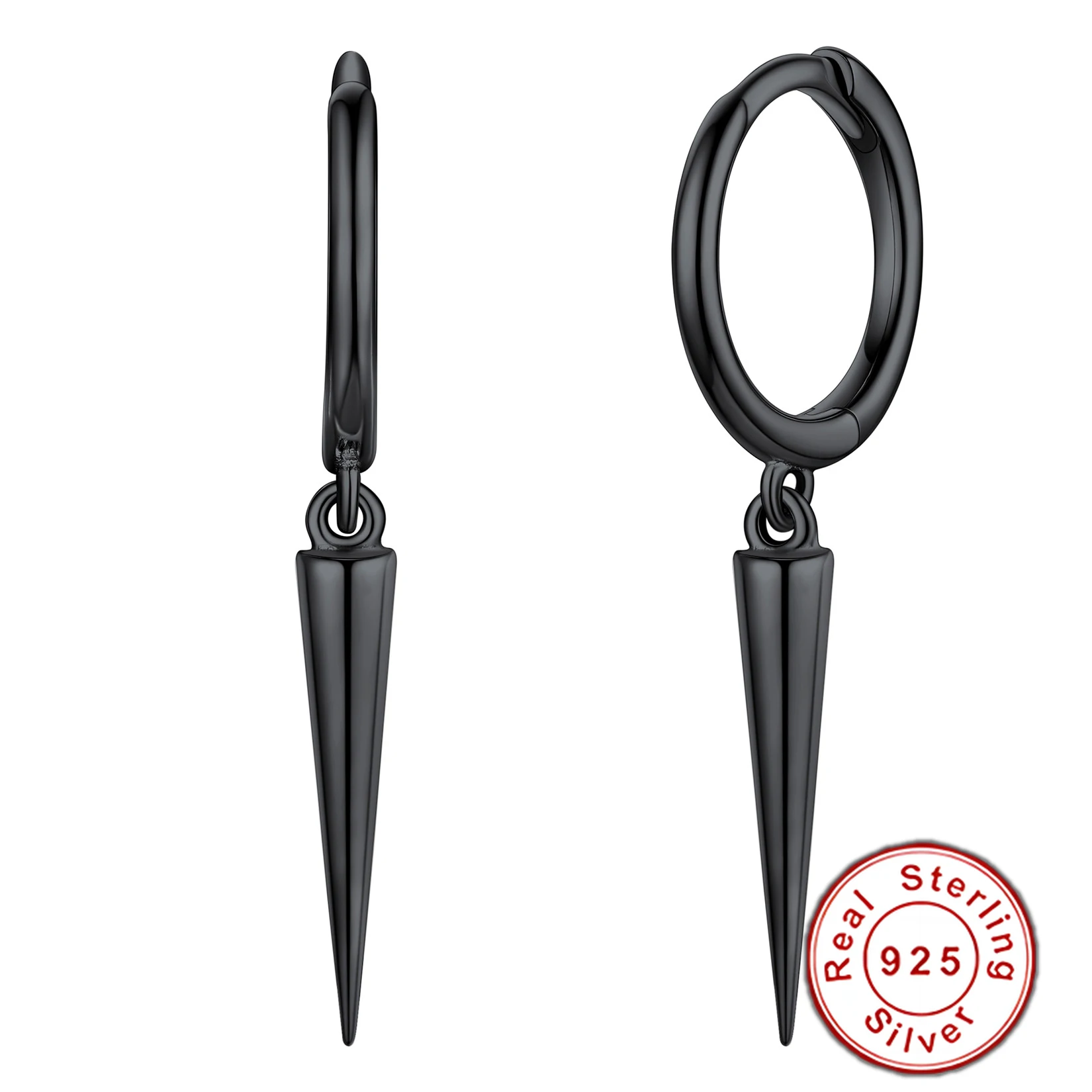 U7 Black 925 Sterli…