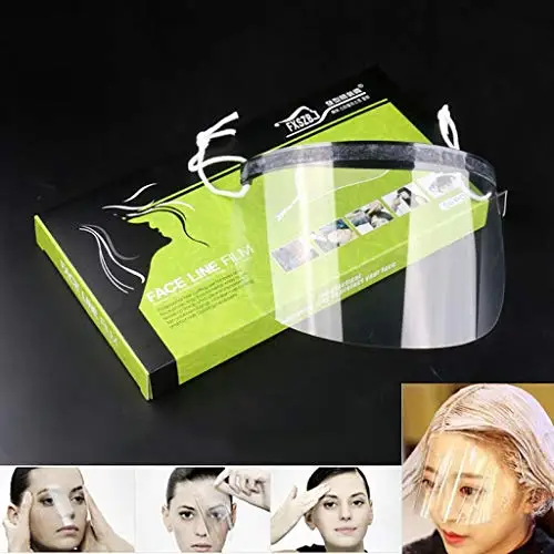 50Pc Disposable Face Shields Barber Wash Face Scratch Resistant Shower Visors Masks for Hairspray Tools Hairdressing Supplies ﻿
