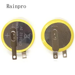 2 sztuk/partia CR2032 3V monety baterie przycisk 2032 baterii komórki fabryki 210mAh Tabs lutowane stóp lutowania spawania baterii.