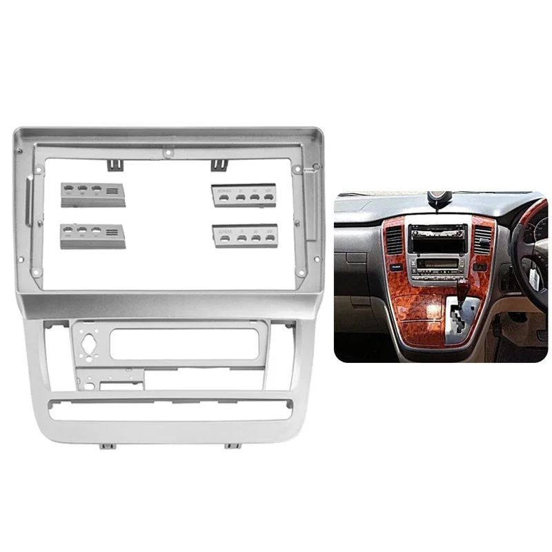 Car Radio Fascia For Toyota Alphard 2003 2004 2005 2006 2007 2008 Auto Stereo Panel Dash CD Trim Installation Frame Kit