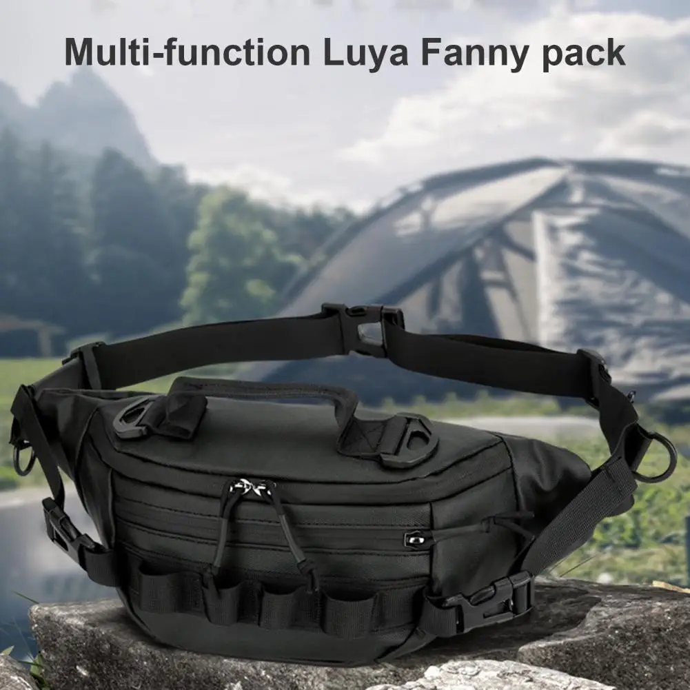 All-weather Fishing Waist Pack Waterproof Fishing Gear Waist Bag with Capacity Portable Outdoor Organizer Fanny Pack for Fishing