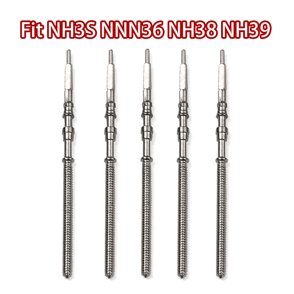 Watch Stem Stainless Steel Spare Parts fit NH35 NH36 NH38 NH39 Crown Automatic Mechanical Movement Watch Parts Crown Stem
