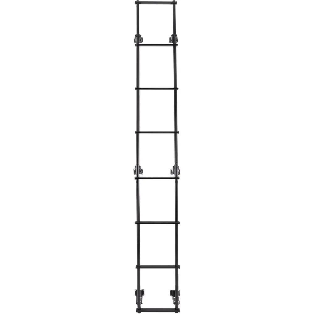 Compact Low Profile 106.5 RV Toy Hauler Collapsible Ladder in Black