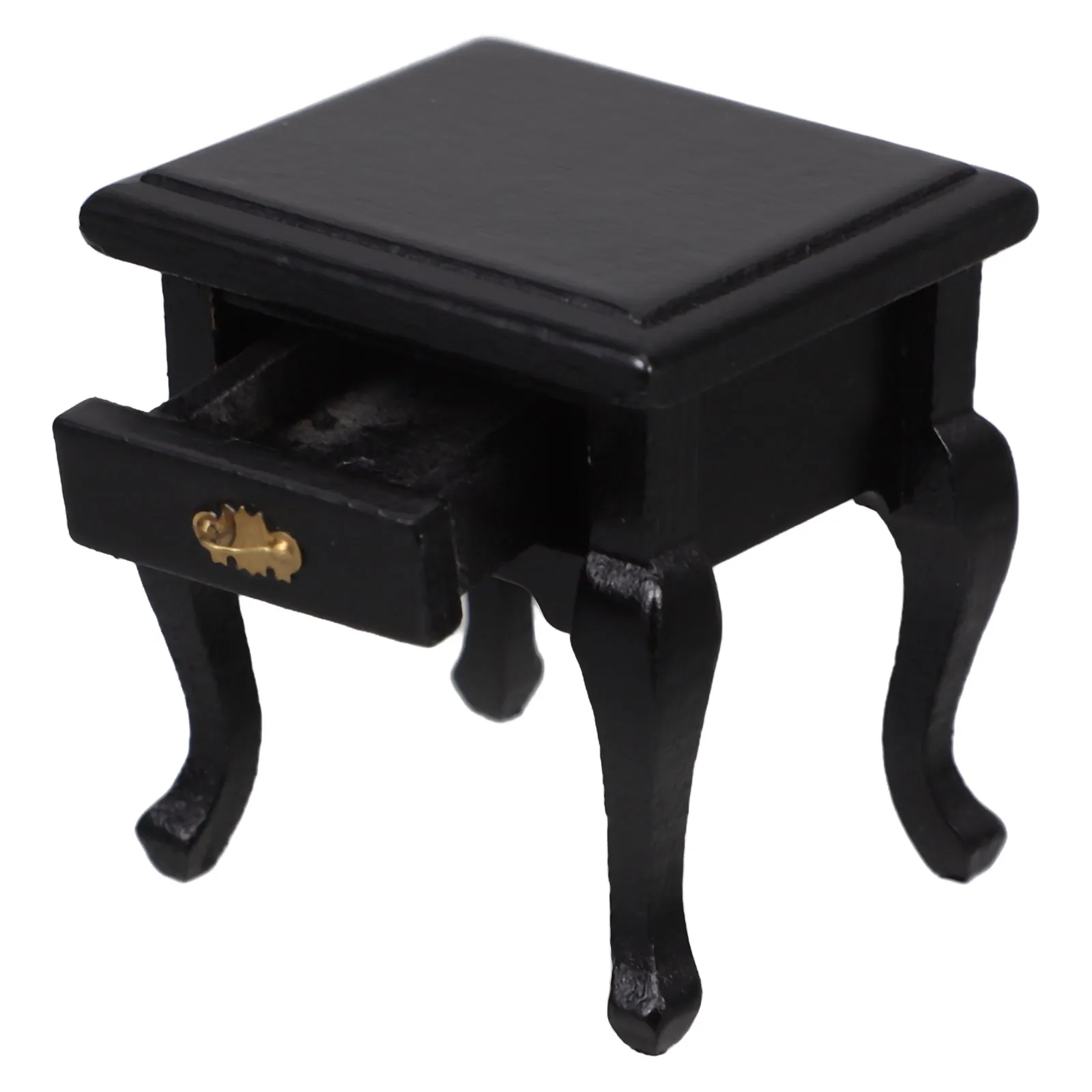 

Mini Table Scale Bedroom Furniture Wood Nightstand Dollhouse Decor Round 1:12 Scale Bedroom Furniture End Miniature Storage