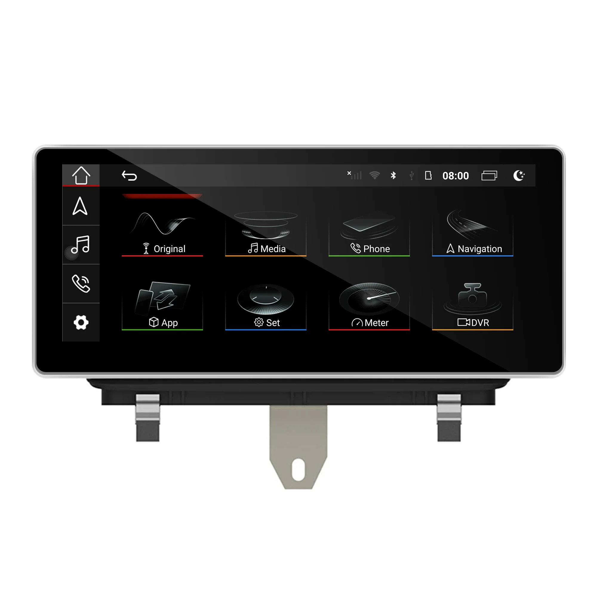 Autoradio สําหรับ Audi Q3 8U 2012-2018 Android CarPlay หน้าจอสัมผัสมัลติมีเดีย Android อัตโนมัติสเตอริโอหน่วย Netflix Hulu YouTube BT