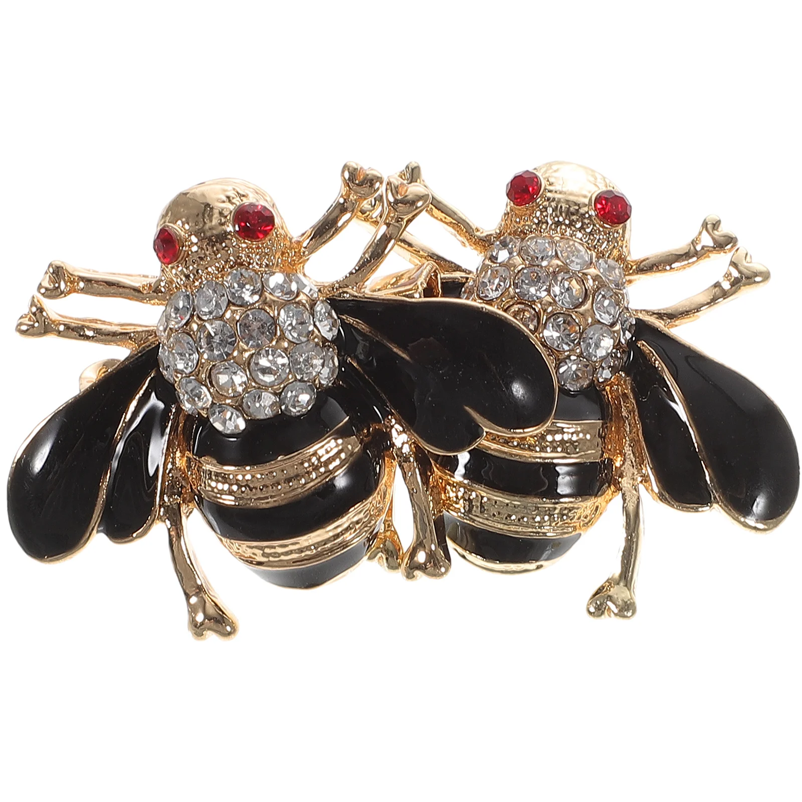 

2PCS Lovely Small Bee Brooch Cartoon Bee Shaped Brooch Fashion Bee Breastpin Creative Bee Shaped Female Brooch Delicate Overcoat