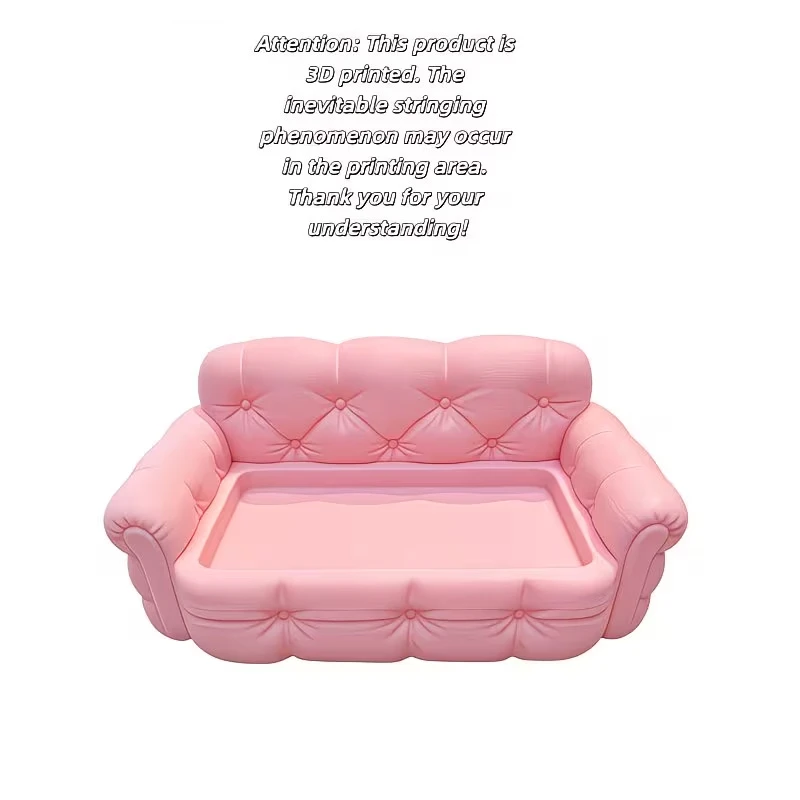 Mini Sofa Jewelry Storage Tray 3D Printed Cute Couch Shaped Trinket Dish Ring Earring Holder Vanity Tabletop Gift For Girls
