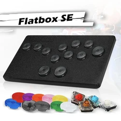 Flatbox Rev5 Arcade Controller For PC Hot Swappable Mini Hitbox Controller For PS4/PS3/Steam/Mister/Nintendo Switch