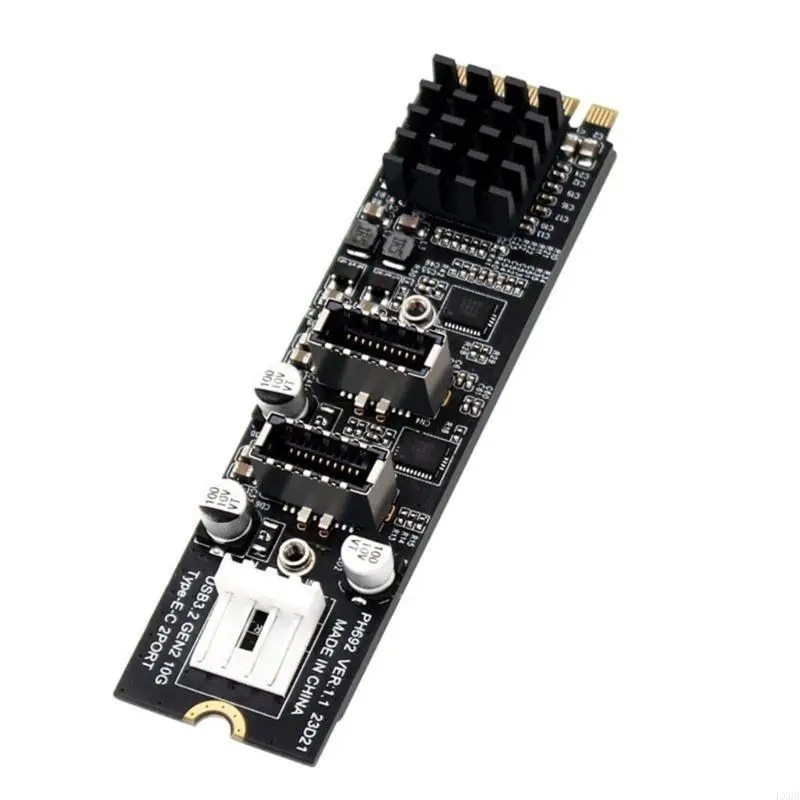 

LX0B 10 Гбит / с 2-портовых USB3 до NVME PCIE Расширение карты NVME Материнская плата- USB 3.1