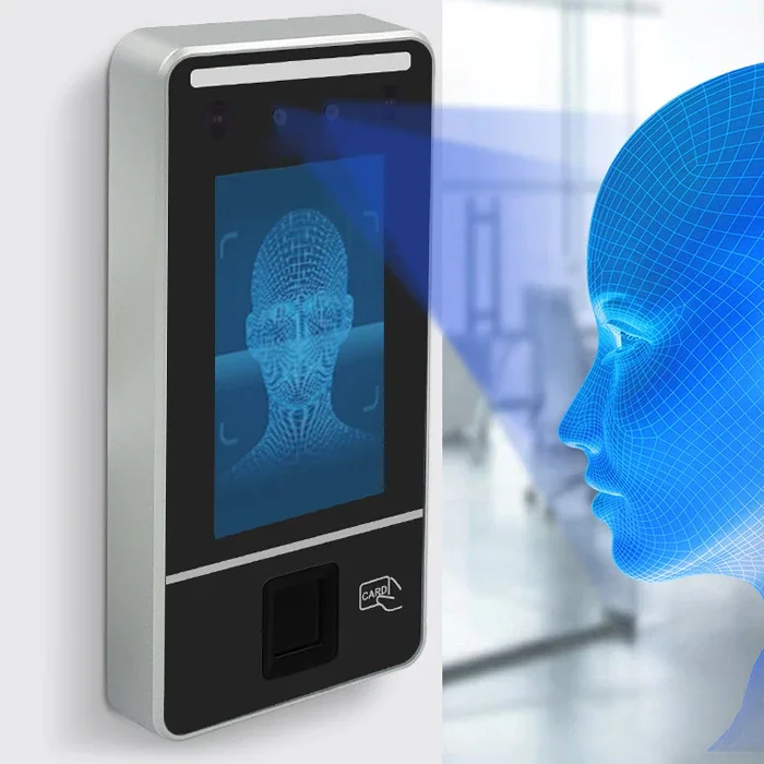 008 001 Máquina biométrica de asistencia para empleados, máquina multifuncional de reconocimiento facial, reconocimiento de venas palmar para oficinas