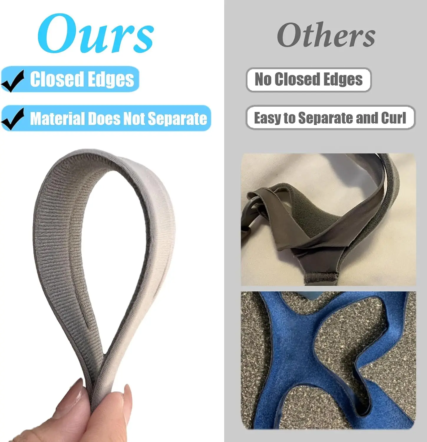 Compatible with Resmed Cpap Replacement Parts and Accessories - Elastic Headgear Suitable for Airfit N30I/P30I Headgear Nasal Mask Equipment, Breathable and Comfortable Sleep Apnea Ventilator Accessories Suitable for Breathing and Sleeping - view 5