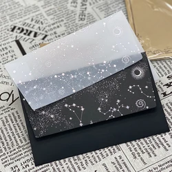 European Starry Sky Envelope Translúcido para Negócios, Aniversário, Convite para Festa de Casamento, Litmus Paper Card, Mensagem Presente, 20 Pçs por lote