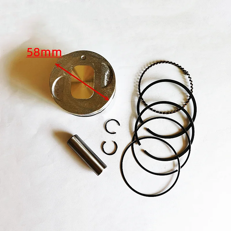 Piston kit 58mm fits Subaru Robin EX13 EX13D 4.5HP 4 stroke engine motor water pump ring pin clip assembly replacement